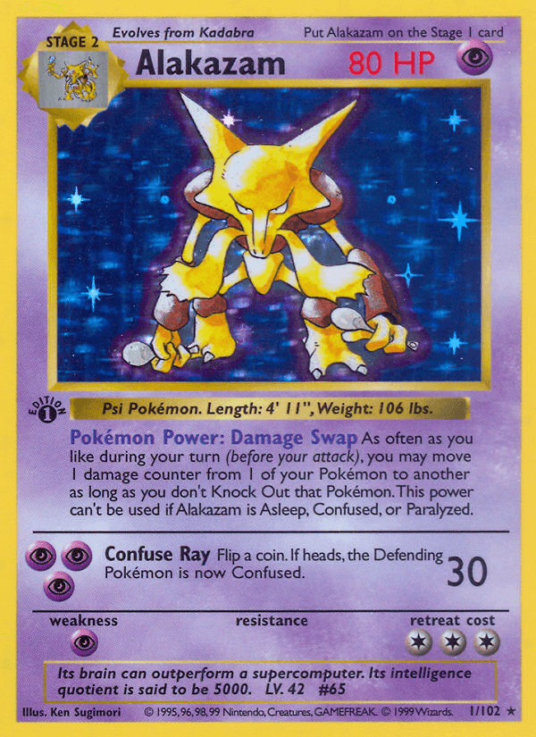 Alakazam Base card