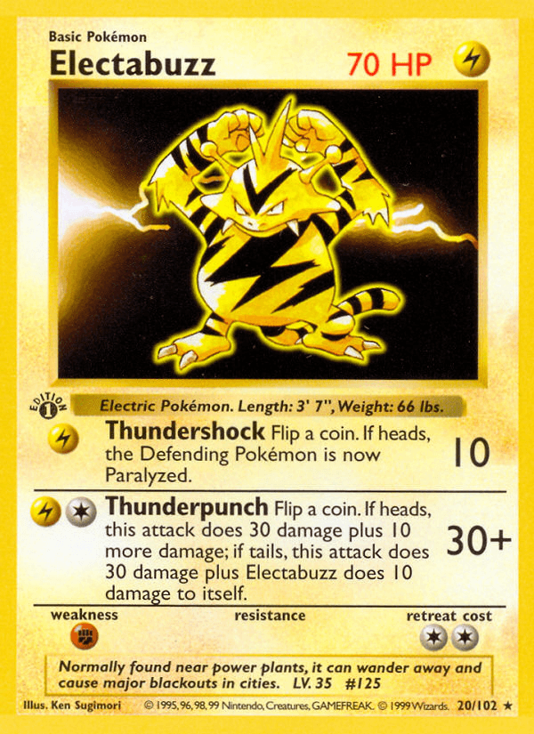 Electabuzz Base card