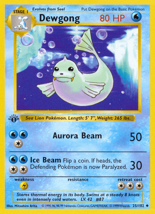 Dewgong Base card