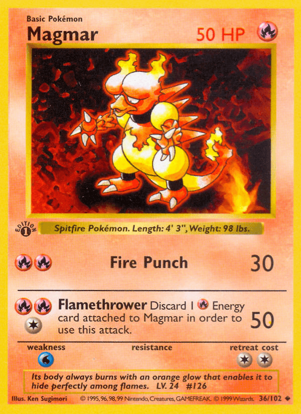 Magmar Base card