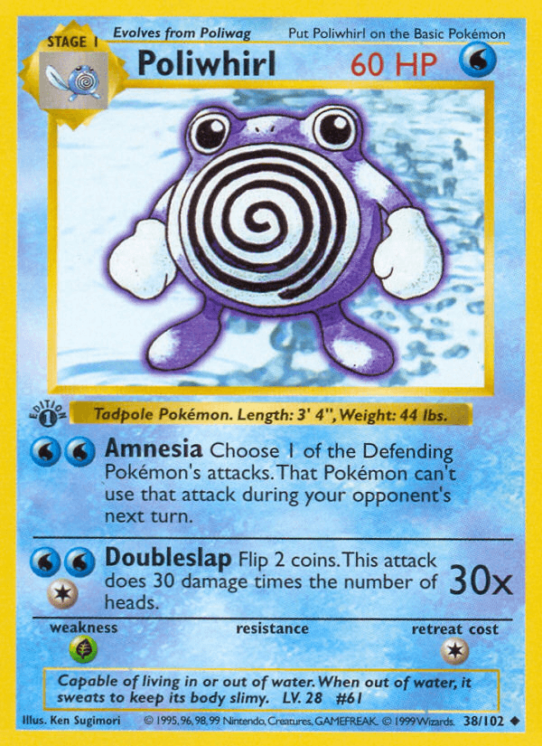 Poliwhirl Base card