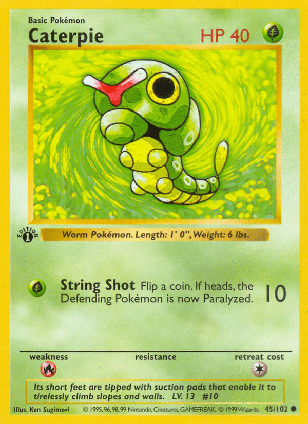 Caterpie Base card