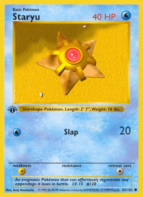 Staryu Base card