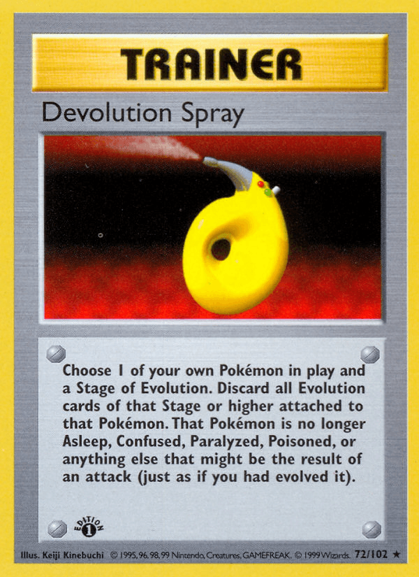 Devolution Spray Base card