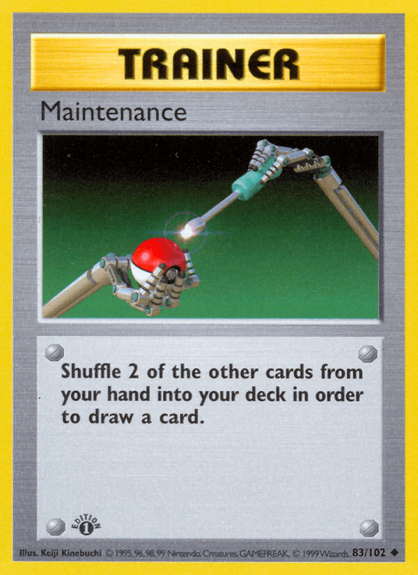 Maintenance Base card