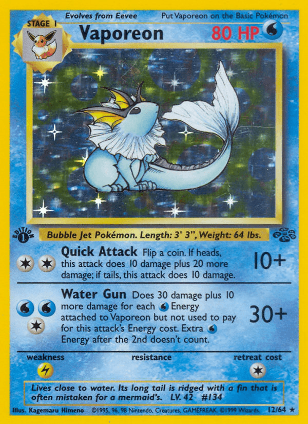 Vaporeon Jungle card
