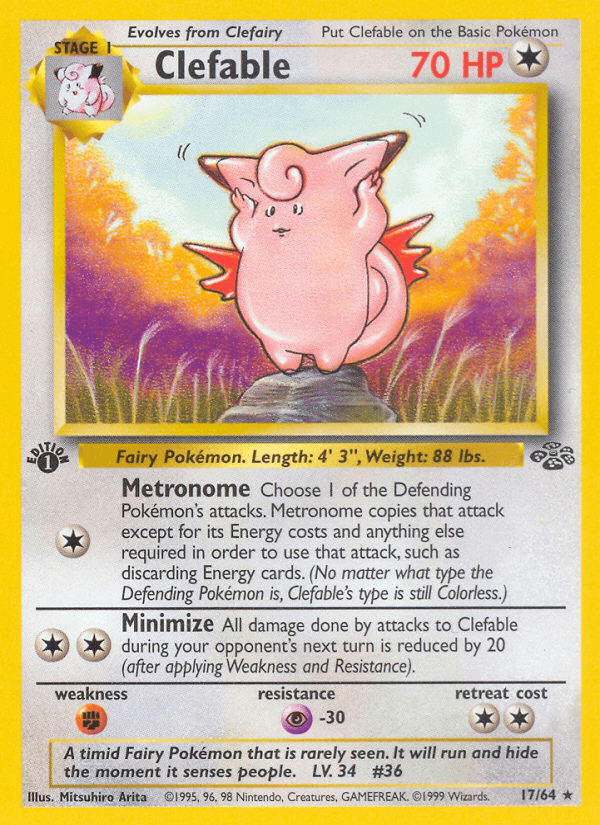 Clefable 寶可夢 card