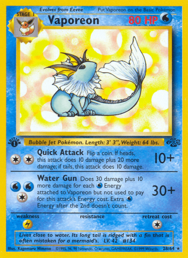 Vaporeon Jungle card
