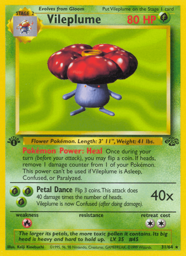 Vileplume Jungle card