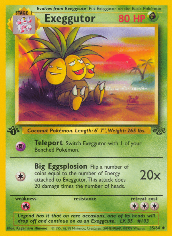 Exeggutor Jungle card