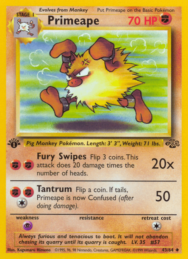 Primeape Jungle card