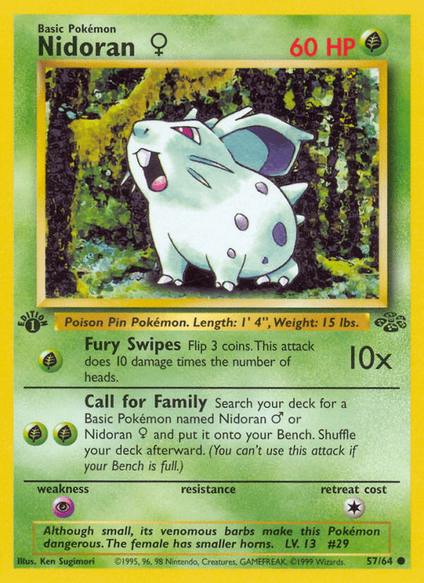 Nidoran ♀ Jungle card