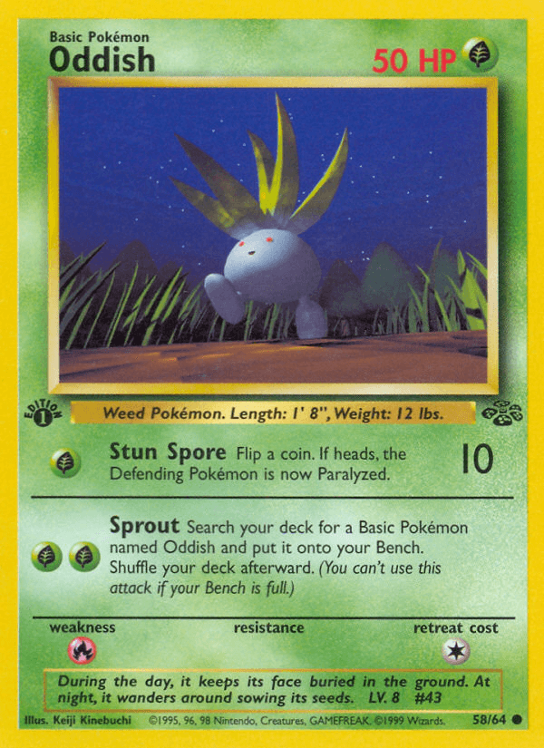 Oddish 寶可夢 card