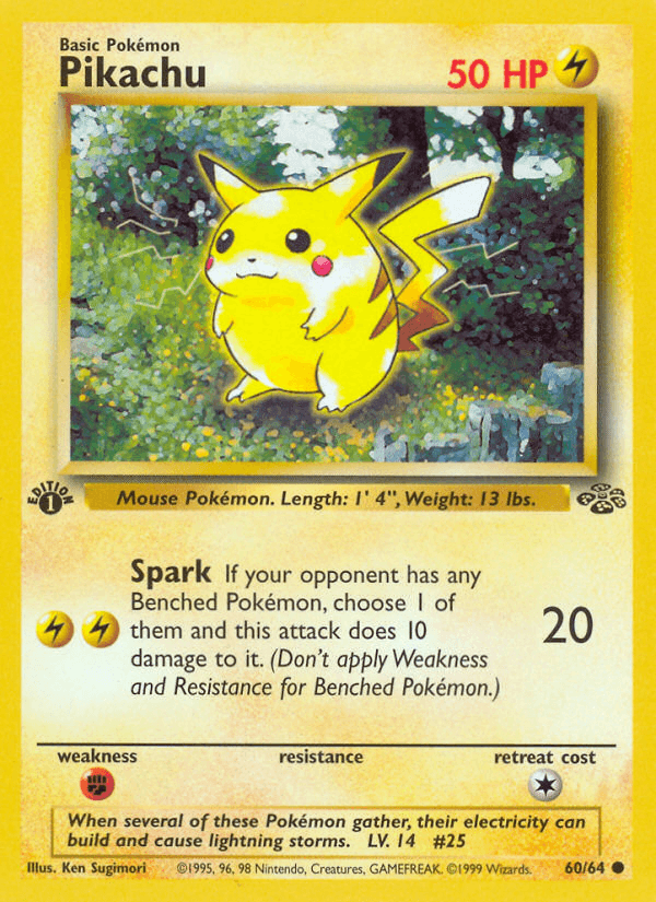 Pikachu Jungle card