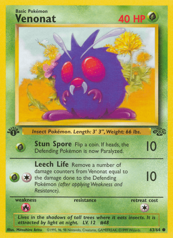 Venonat Jungle card