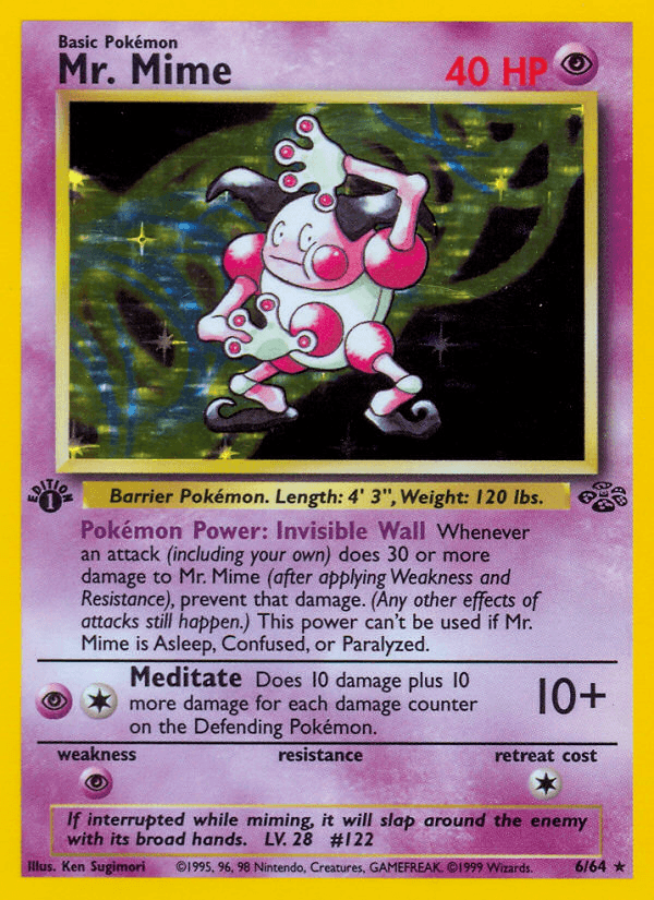 Mr. Mime Jungle card