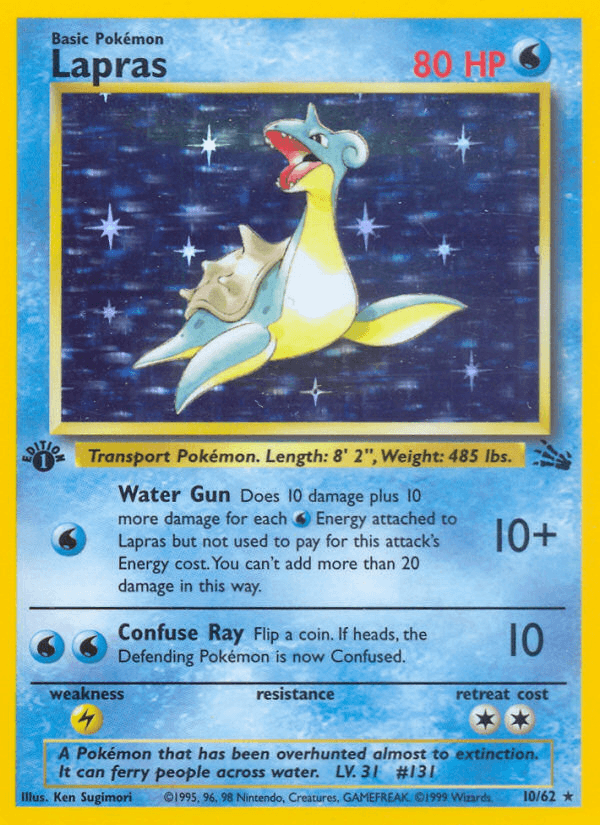 Lapras Fossil card