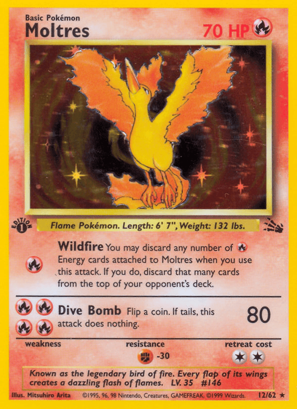 Moltres Fossil card