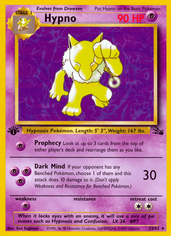Hypno Fossil card