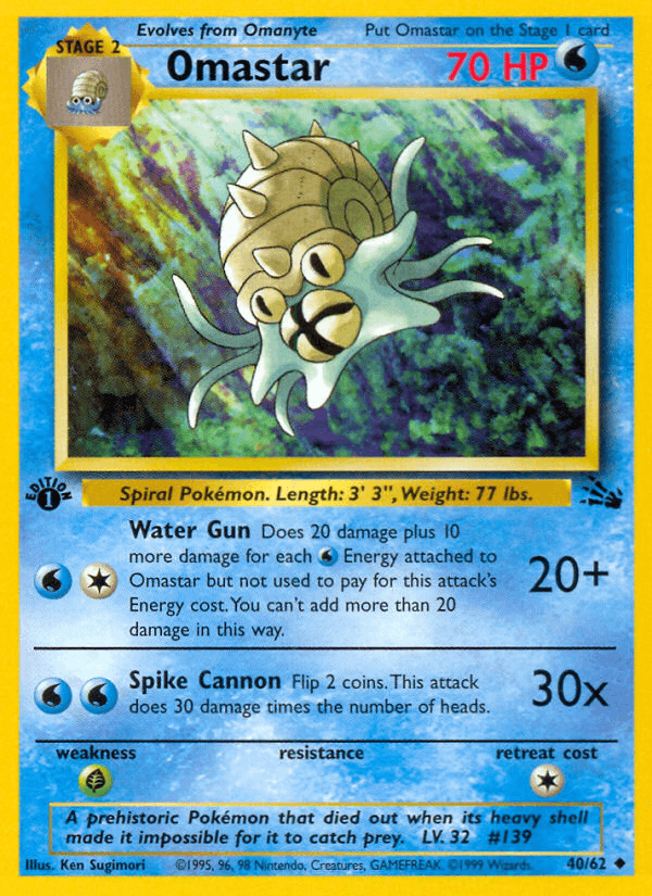 Omastar Fossil card