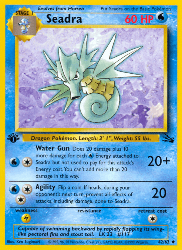 Seadra Fossil card