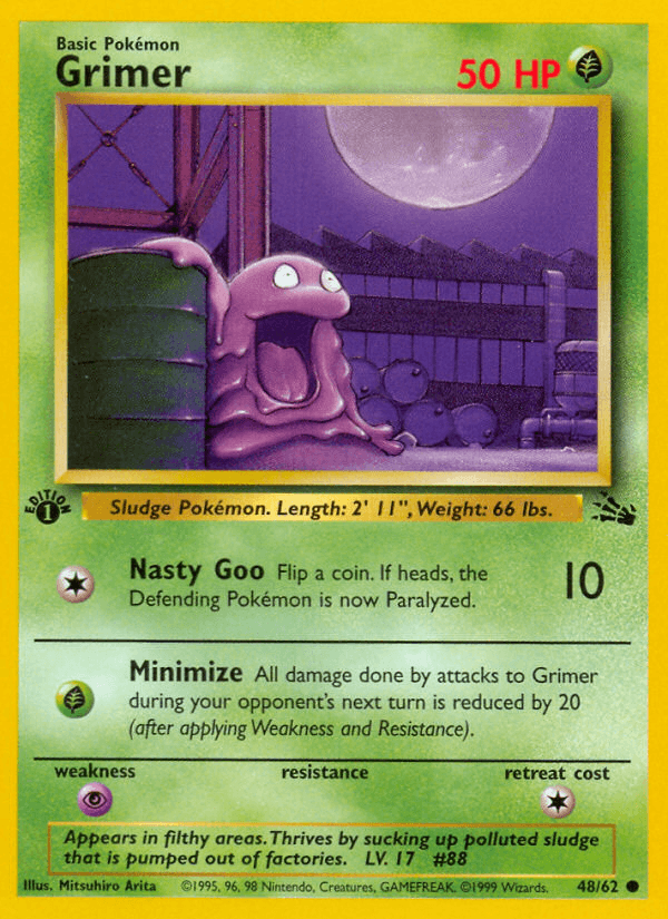Grimer Fossil card