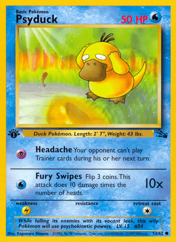 Psyduck Fossil card