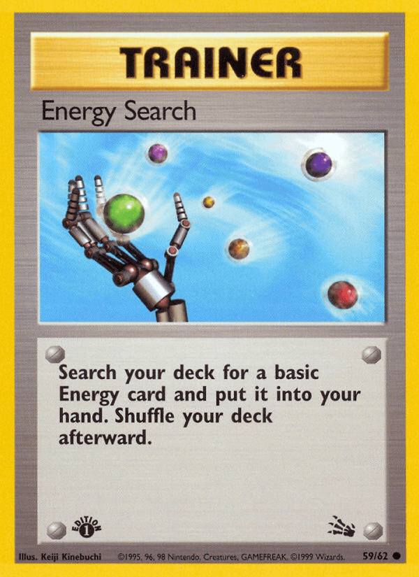 Energy Search Fossil card