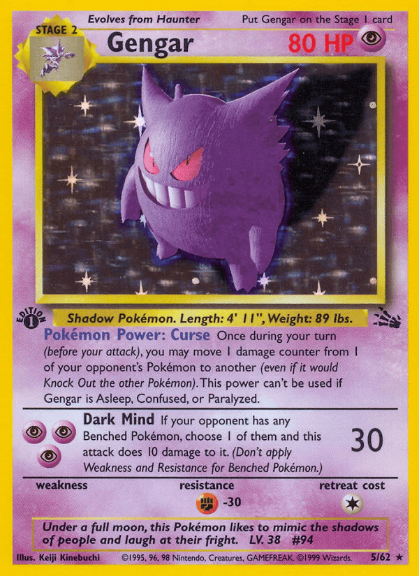 Gengar Fossil card