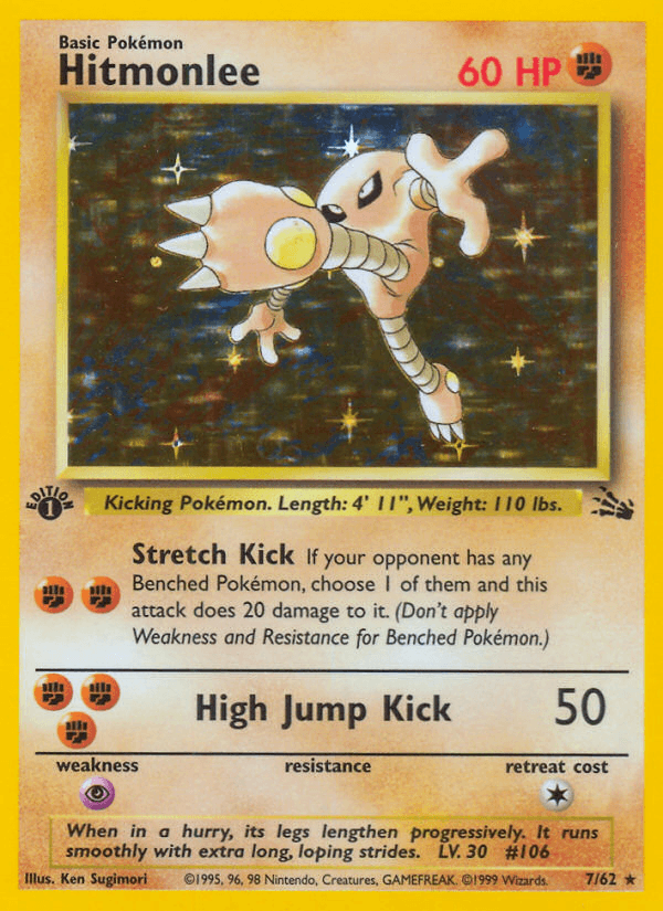 Hitmonlee Fossil card