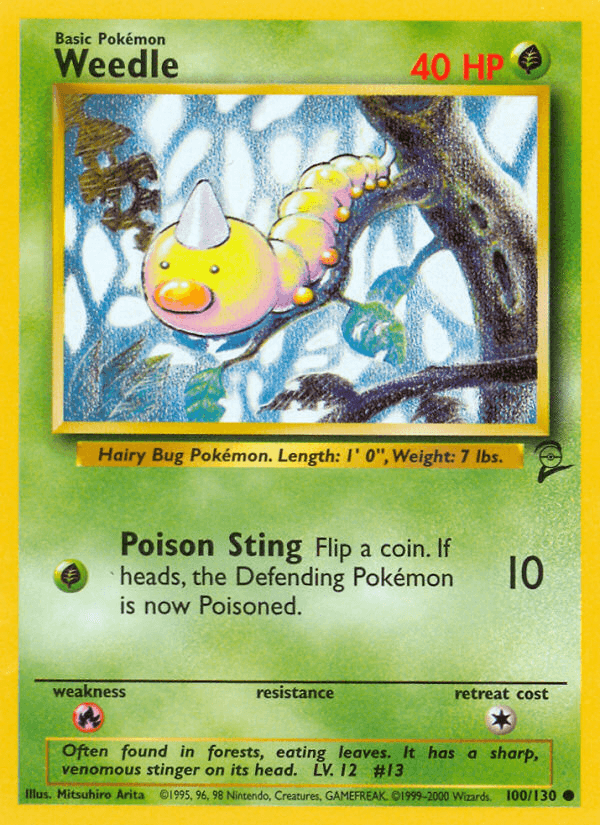 Weedle Base Set 2 card
