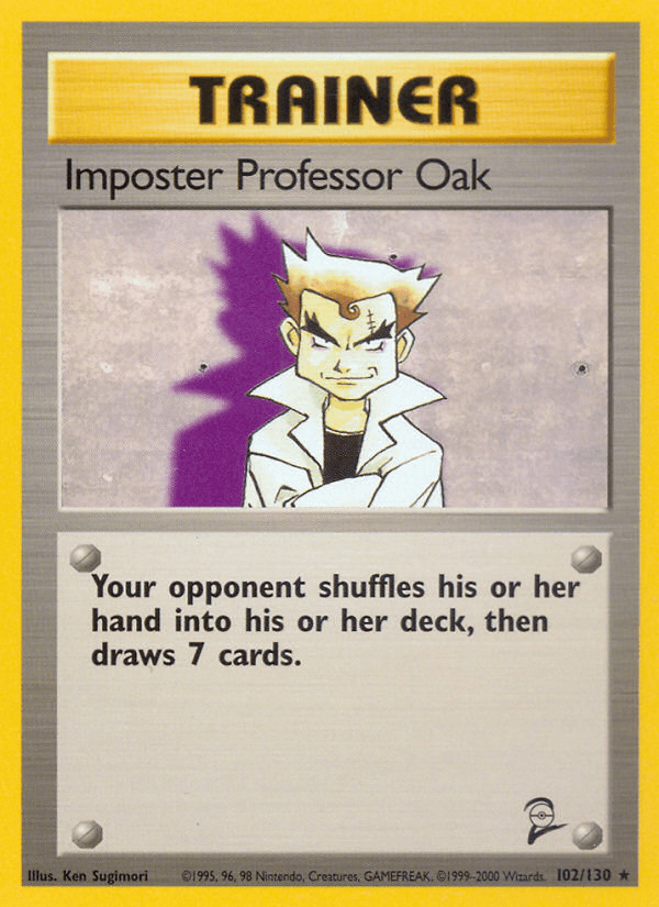 Imposter Professor Oak Base Set 2 card