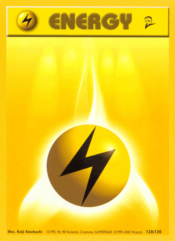 Lightning Energy Base Set 2 card