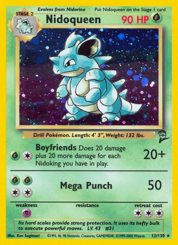 Nidoqueen Base Set 2 card