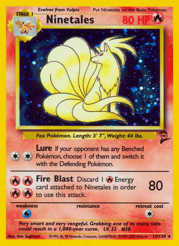Ninetales Base Set 2 card