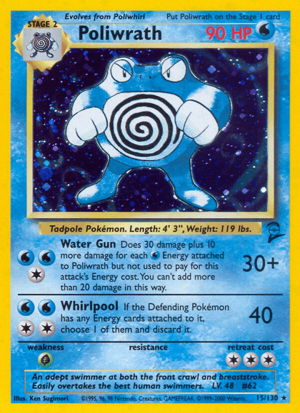 Poliwrath Base Set 2 card