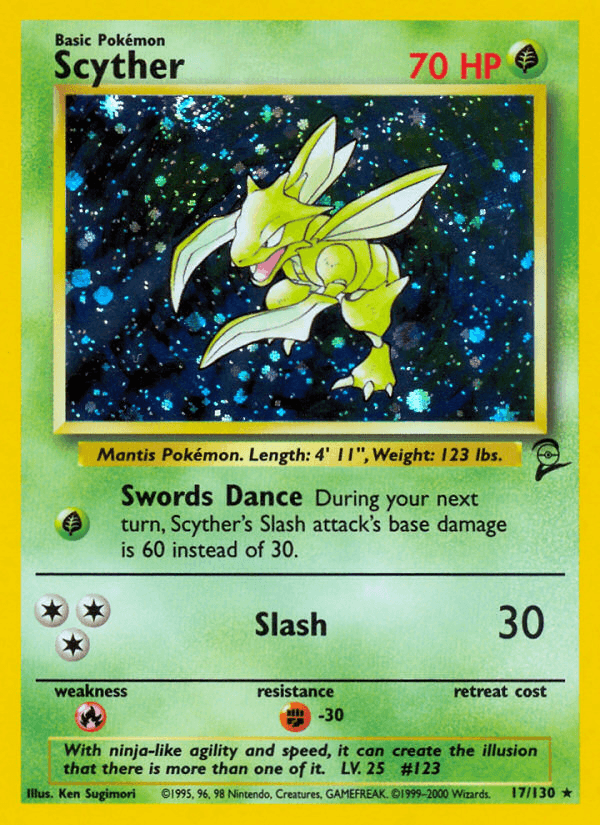 Scyther Base Set 2 card