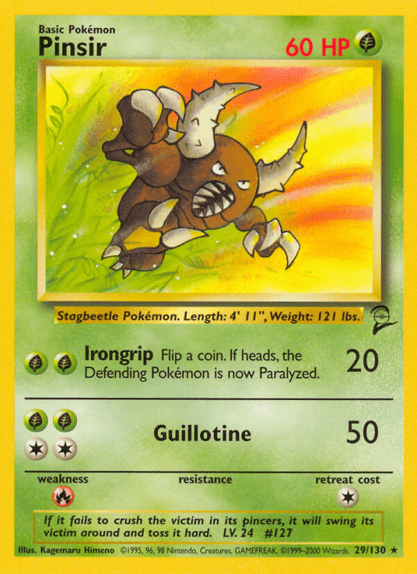 Pinsir Base Set 2 card