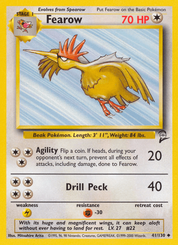 Fearow Base Set 2 card