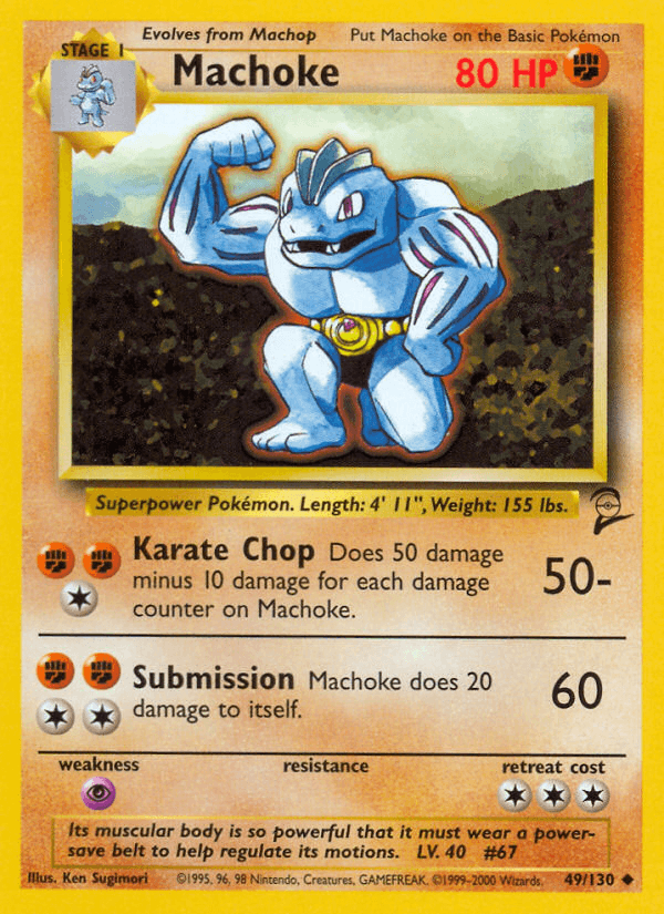 Machoke Base Set 2 card