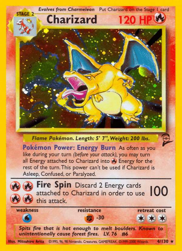 Charizard Base Set 2 card
