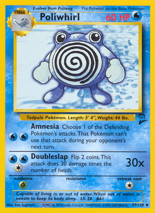 Poliwhirl Base Set 2 card