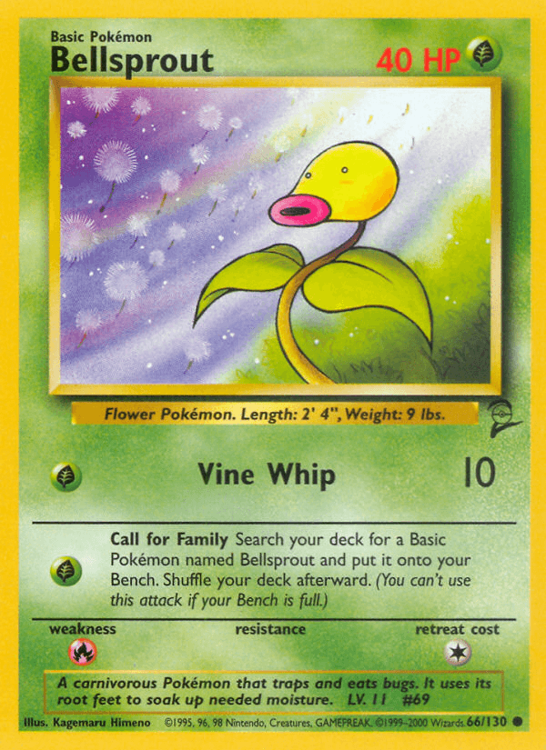 Bellsprout Base Set 2 card