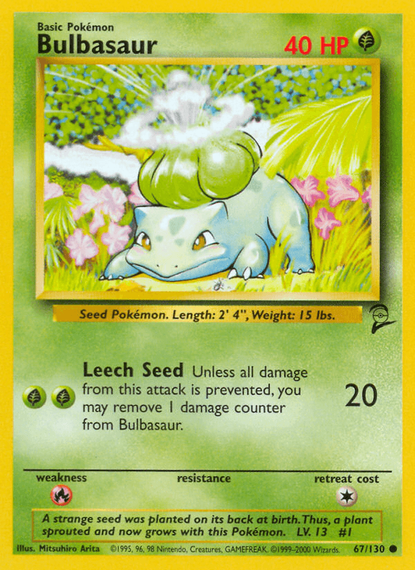 Bulbasaur Base Set 2 card