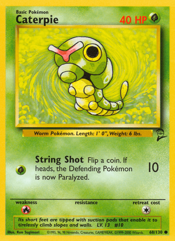 Caterpie Base Set 2 card
