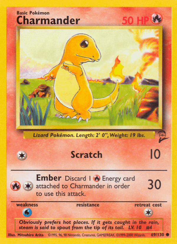 Charmander Base Set 2 card