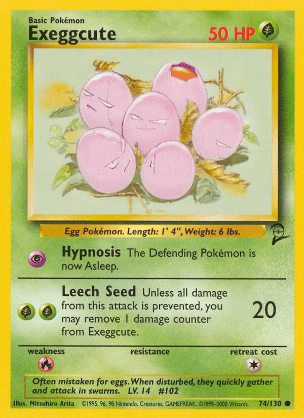 Exeggcute Base Set 2 card