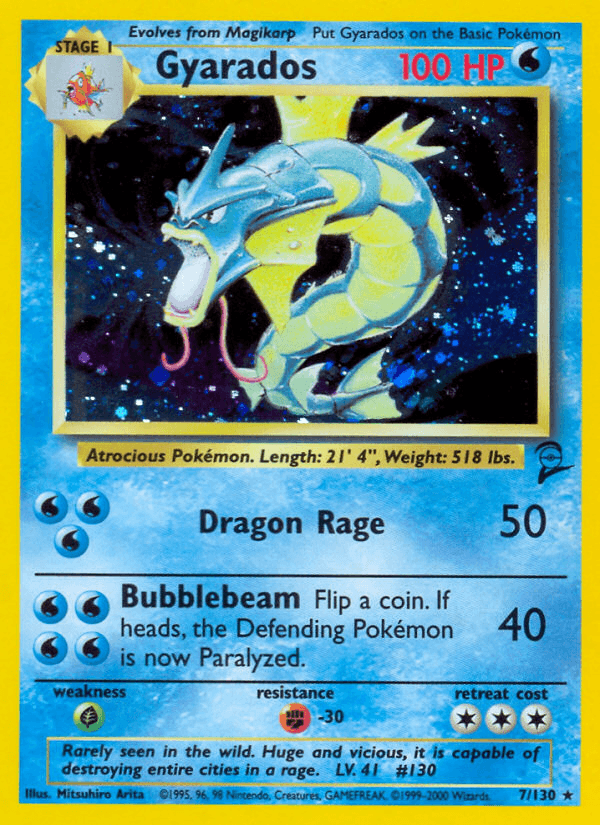 Gyarados Base Set 2 card