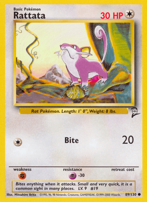 Rattata Base Set 2 card