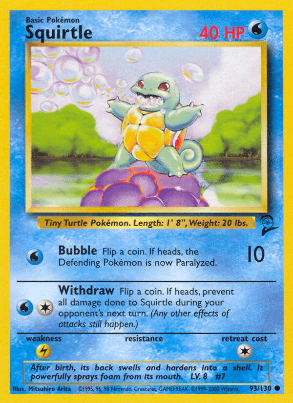 Squirtle Base Set 2 card